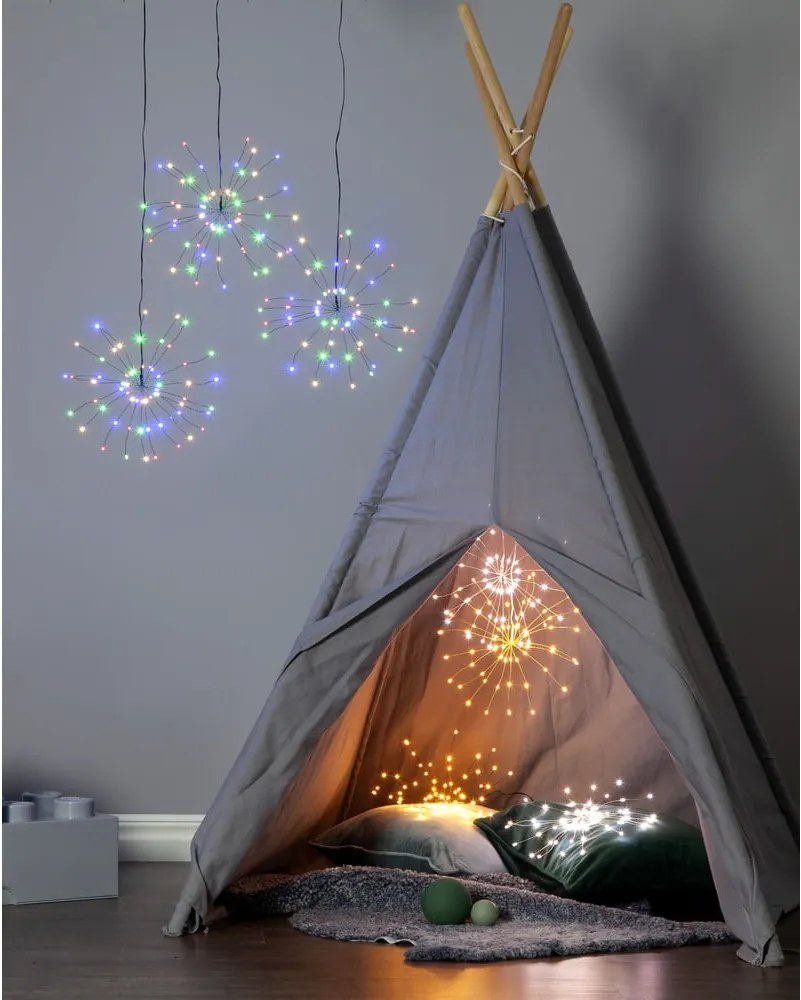 Hanging Firework Light Rainbow függő, világító LED dekoráció, 60 izzó - Star Trading