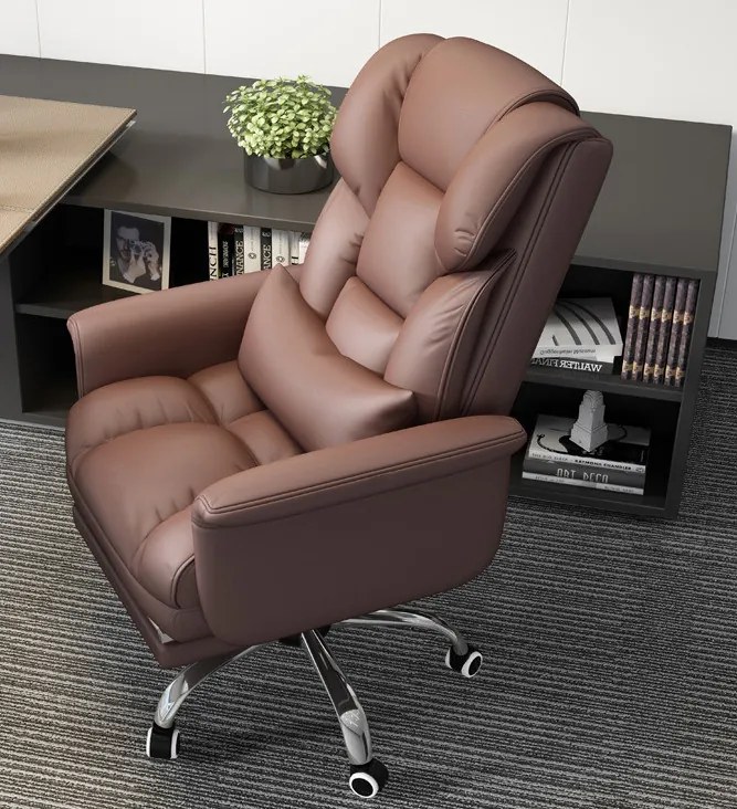 Luxor főnöki szék lábtartóval barna MZS-103