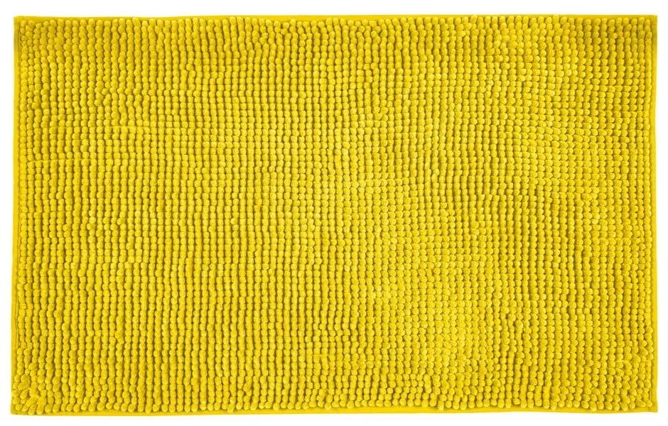 Sárga textil fürdőszobai kilépő 50x80 cm Chenille – Allstar