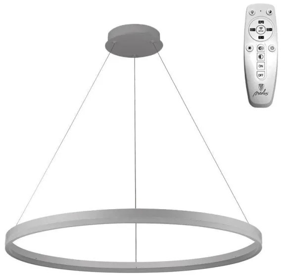 Brilagi -LED Dimmelhető csillár zsinóron CIRCLE LED/55W/230V 3000-6500K ezüst + távirányító