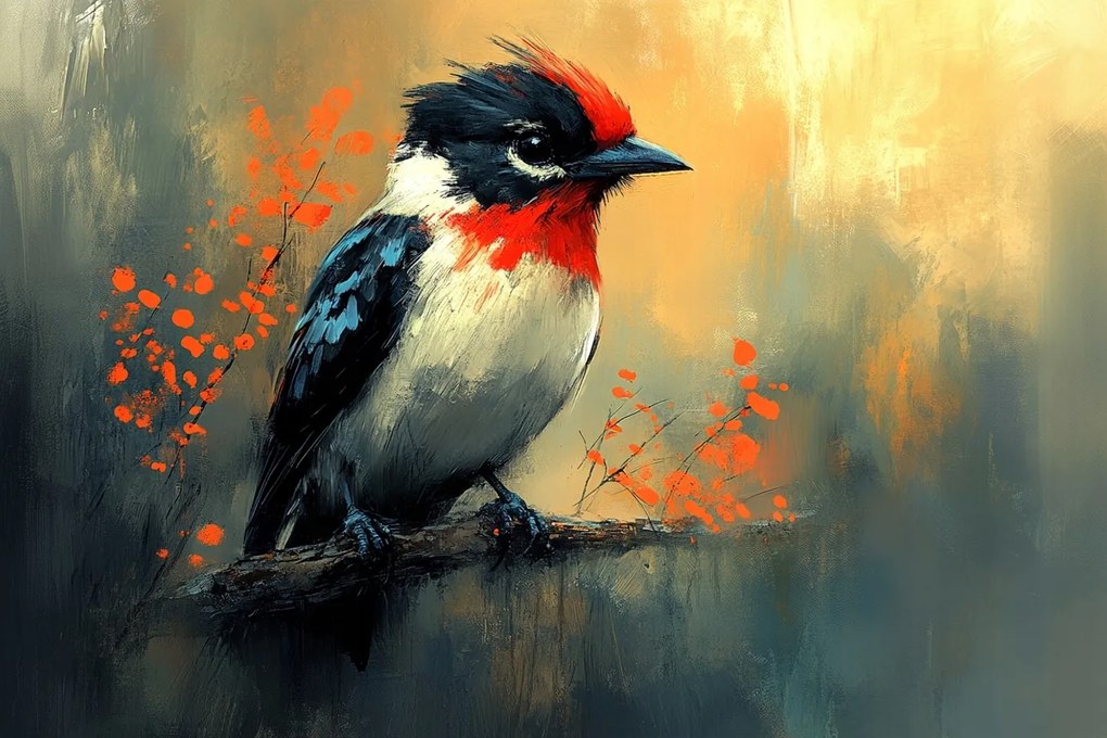 Canvas Vászonkép Színes Madár Természet Állatvilág 120x80