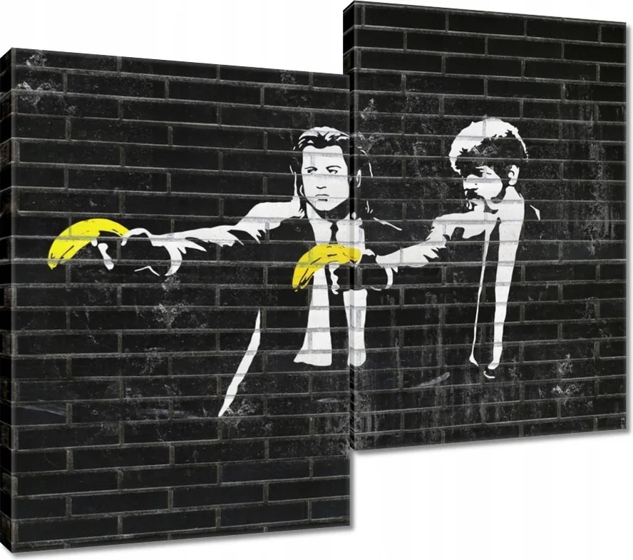 Vászonkép 80x70 Banksy Banana Fiction