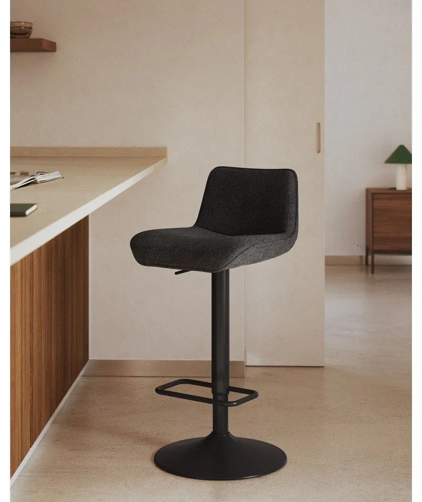 Fekete bárszék szett 2 db-os 103 cm Zenda – Kave Home