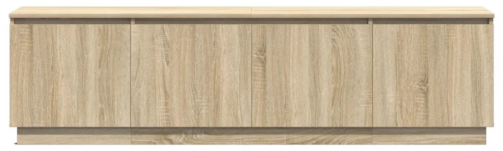 LED világítású TV szekrény Sonoma tölgy 180x38x49 cm Mérnöki fa