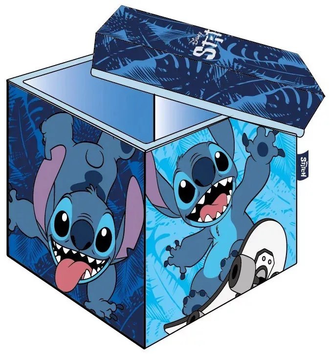 Disney Lilo és Stitch, A csillagkutya Cool Skate játéktároló 30×30×30 cm