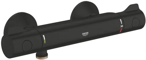 Zuhany csaptelep GROHE Grohtherm 800 zuhanyszett nélkül 150 mm fekete matt 1022022430
