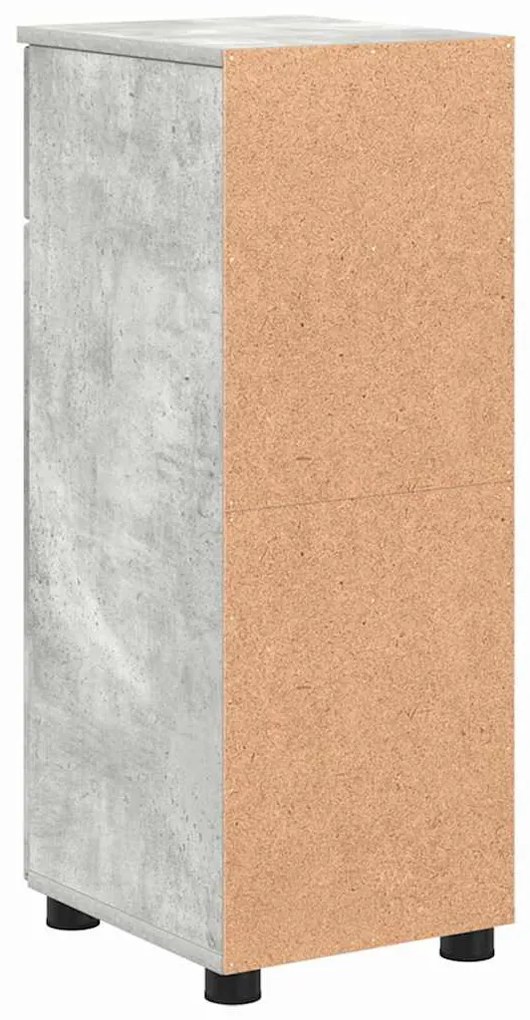Fürdőszoba Székény fiókkal Beton szürke 30 x 35 x 80 cm Faanyag