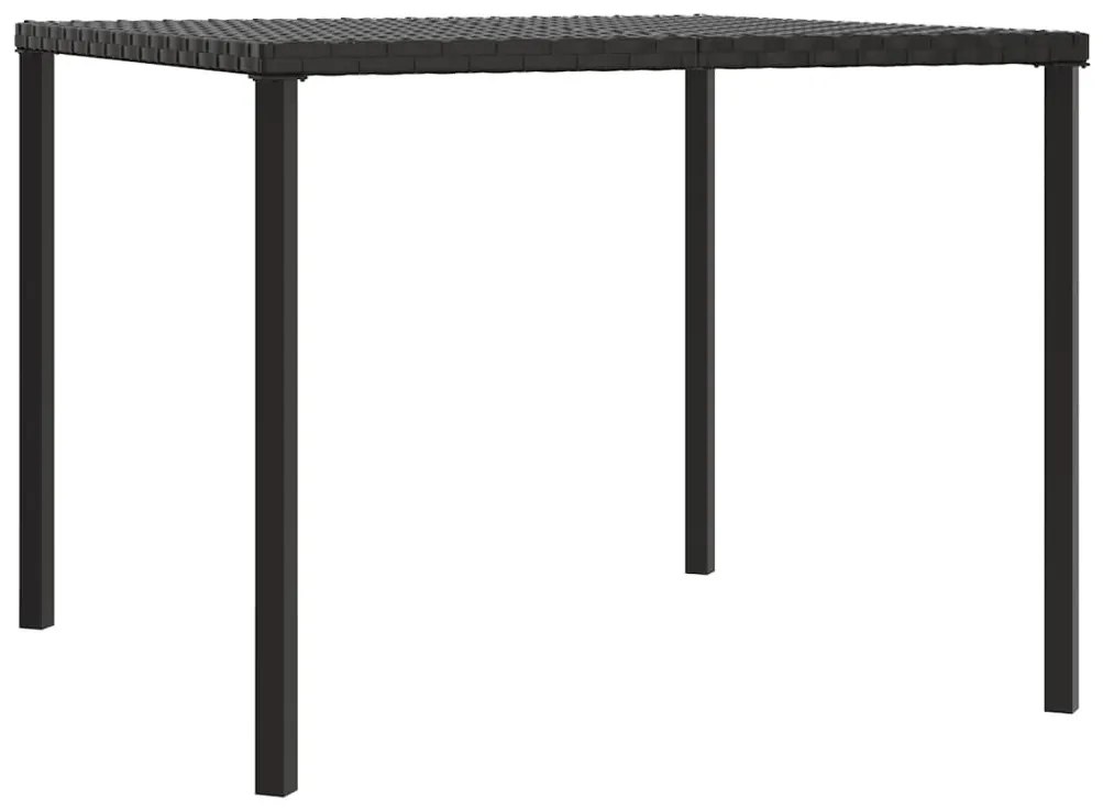 2 részes szürke polyrattan kerti étkezőgarnitúra párnákkal