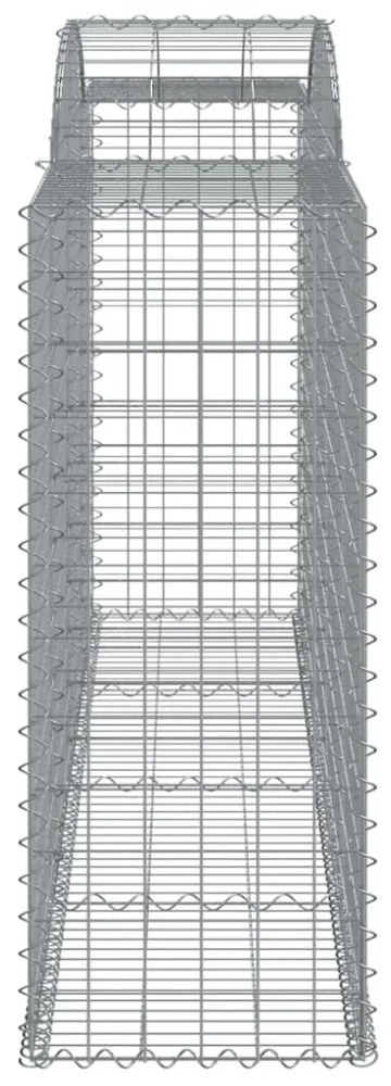 17 db íves horganyzott vas gabion kosár 300x50x120/140 cm