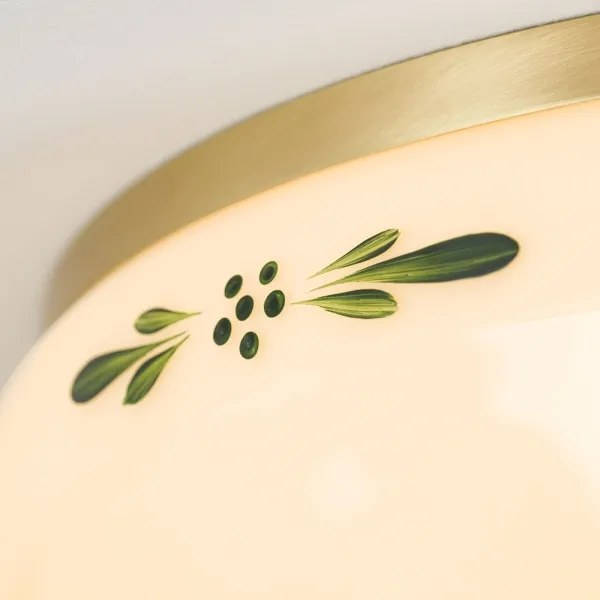 Orion DL 7-674 - Mennyezeti lámpa LANDHAUS 3xE27/60W/230V átm. 35 cm réz/bézs