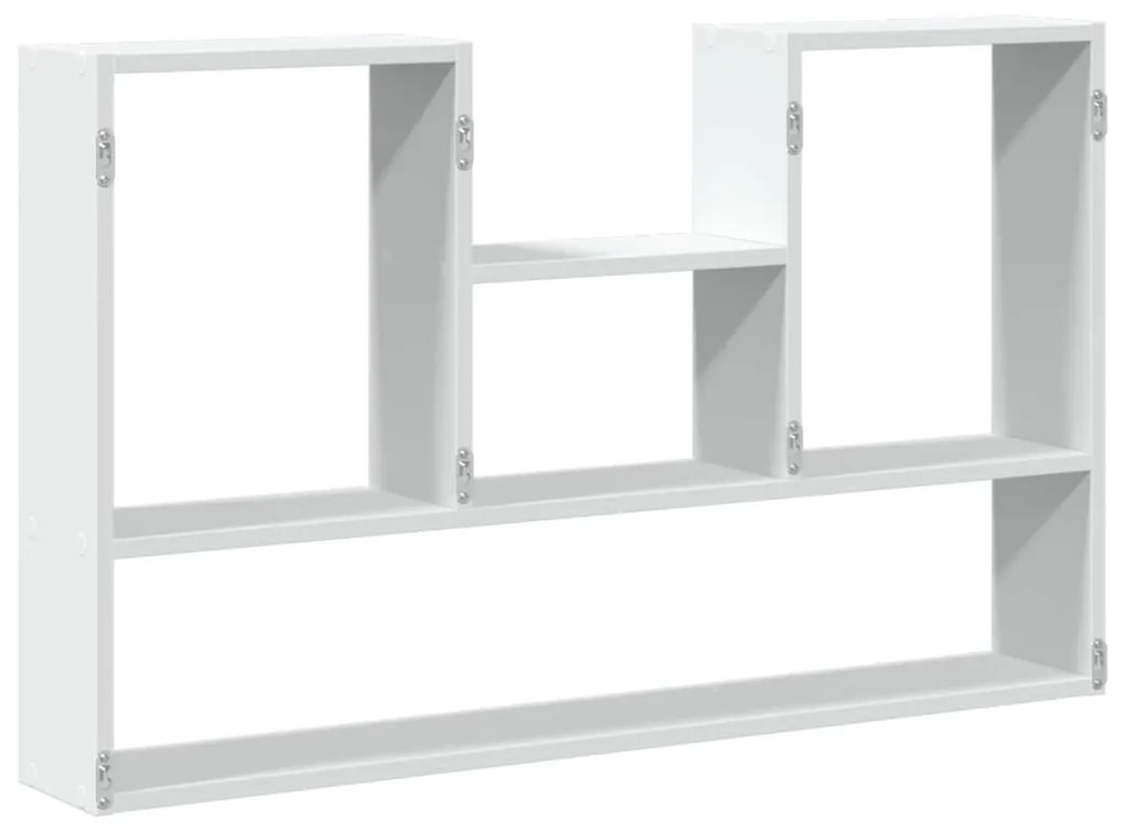 fehér fali polc 99 x 15 x 60 cm rétegelt fa