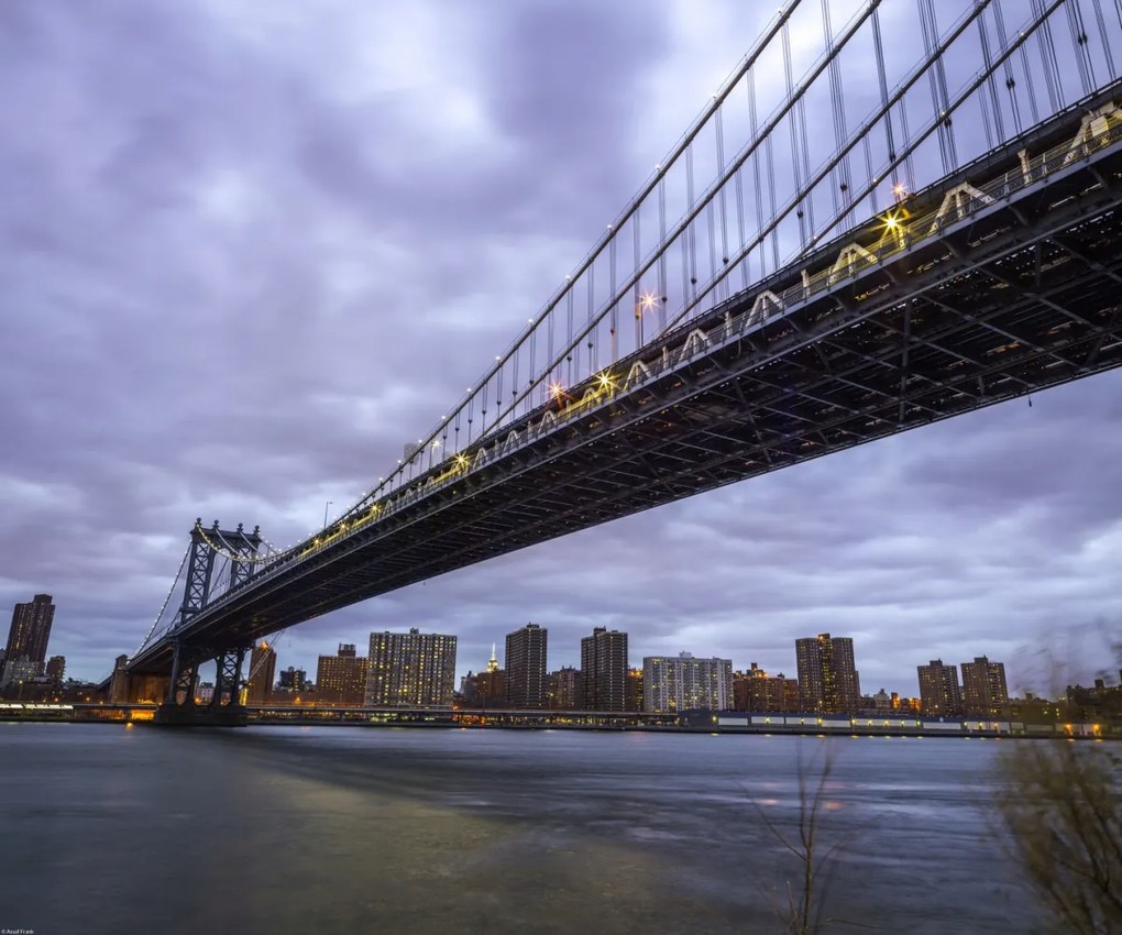 Poszter 60x50cm Manhattan híd és New York panoráma 3, Assaf Frank