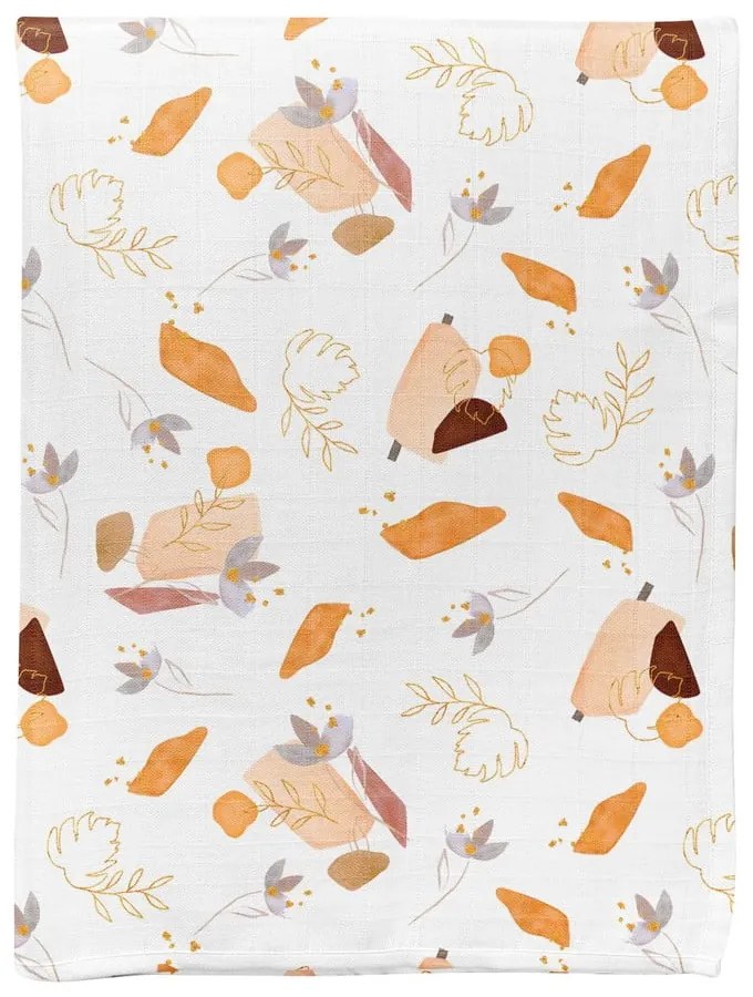 Fehér muszlin gyerek takaró 75x100 cm Boho – Mijolnir