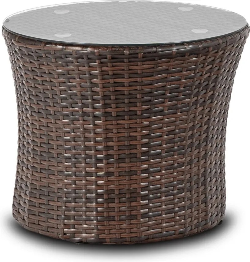 Kerti bútor szett barna/bézs színben – FRIO