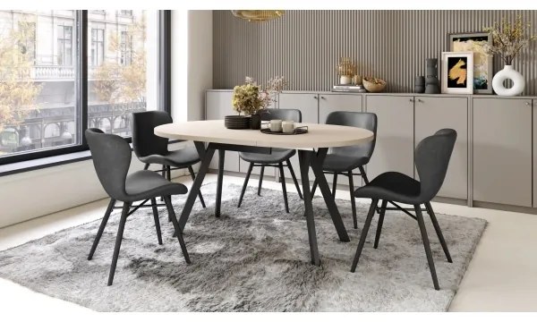 Étkezőasztal ARTUR bézs/fekete