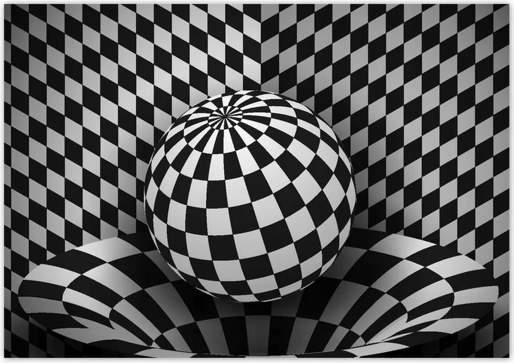 Poszterek 100x70 Absztrakt fekete-fehér