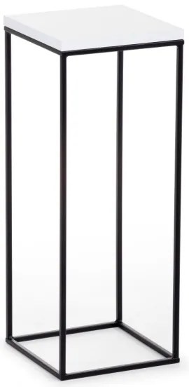 BASICLOFT virágtartó állvány 60x24 cm fekete/fehér