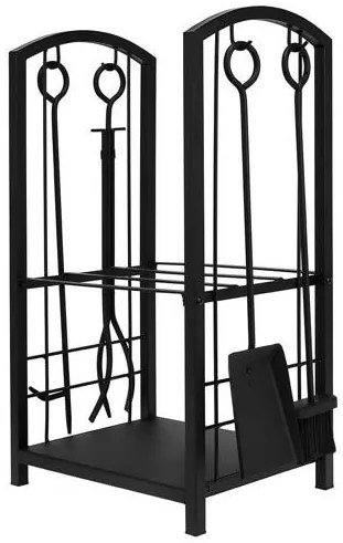 Wood stand with accessories PK011