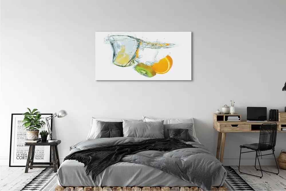 Canvas képek Víz kiwi narancs 120x60 cm