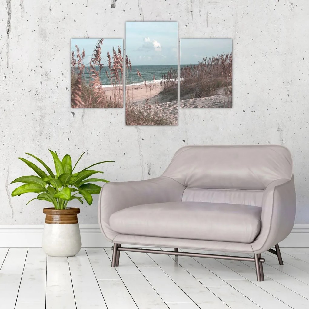 Kép - Rózsaszín strand (90x60 cm)