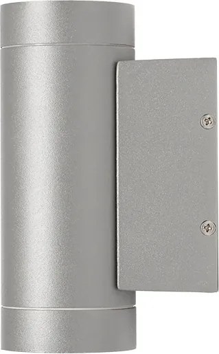 RENDL MIZZI II ezüstszürke 230V LED GU10 2x8W IP54