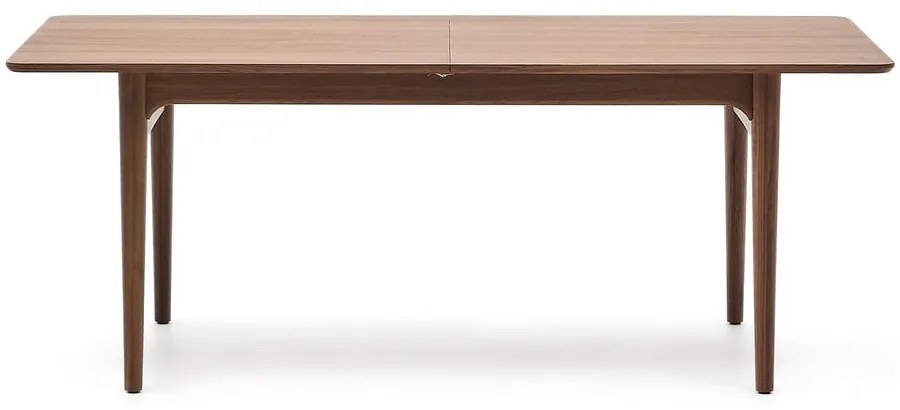Bővíthető étkezőasztal hosszabbító asztallappal, diófa dekorral 100x200 cm Elan – Kave Home