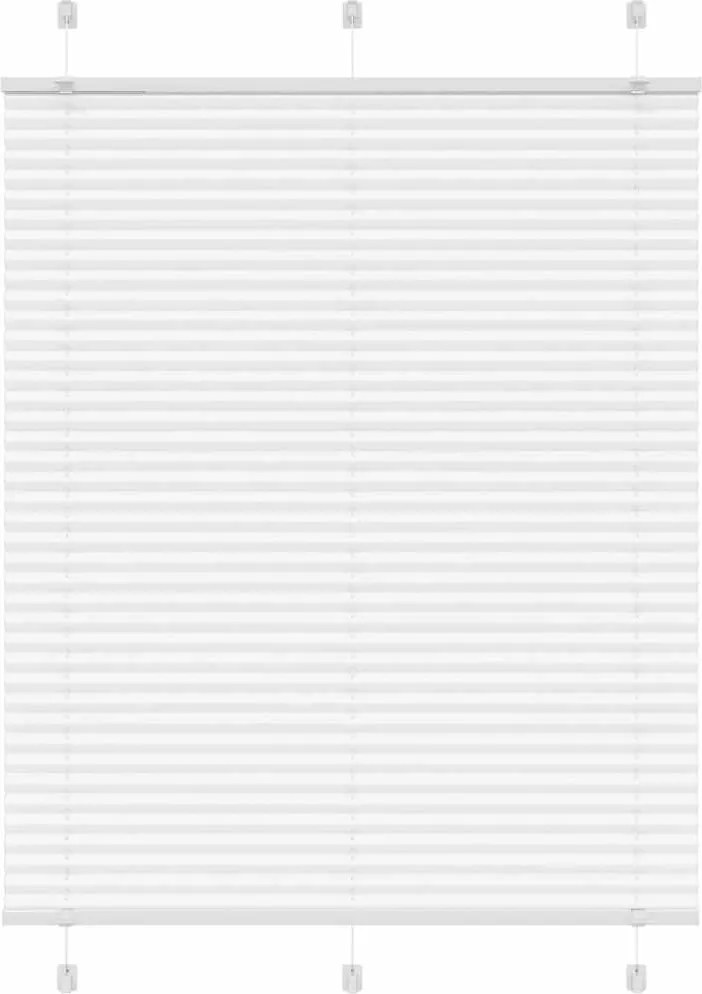 vidaXL pliszírozott redőny Fehér 110x150cm szövetszélesség 109,4cm