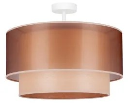 Duolla - Felületre szerelhető csillár WOOD BOHO 1xE27/15W/230V átm. 45 cm réz/bézs