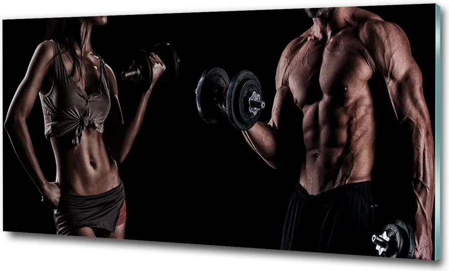 Fotó kép edzett üveg Labda a kapuban 100x70