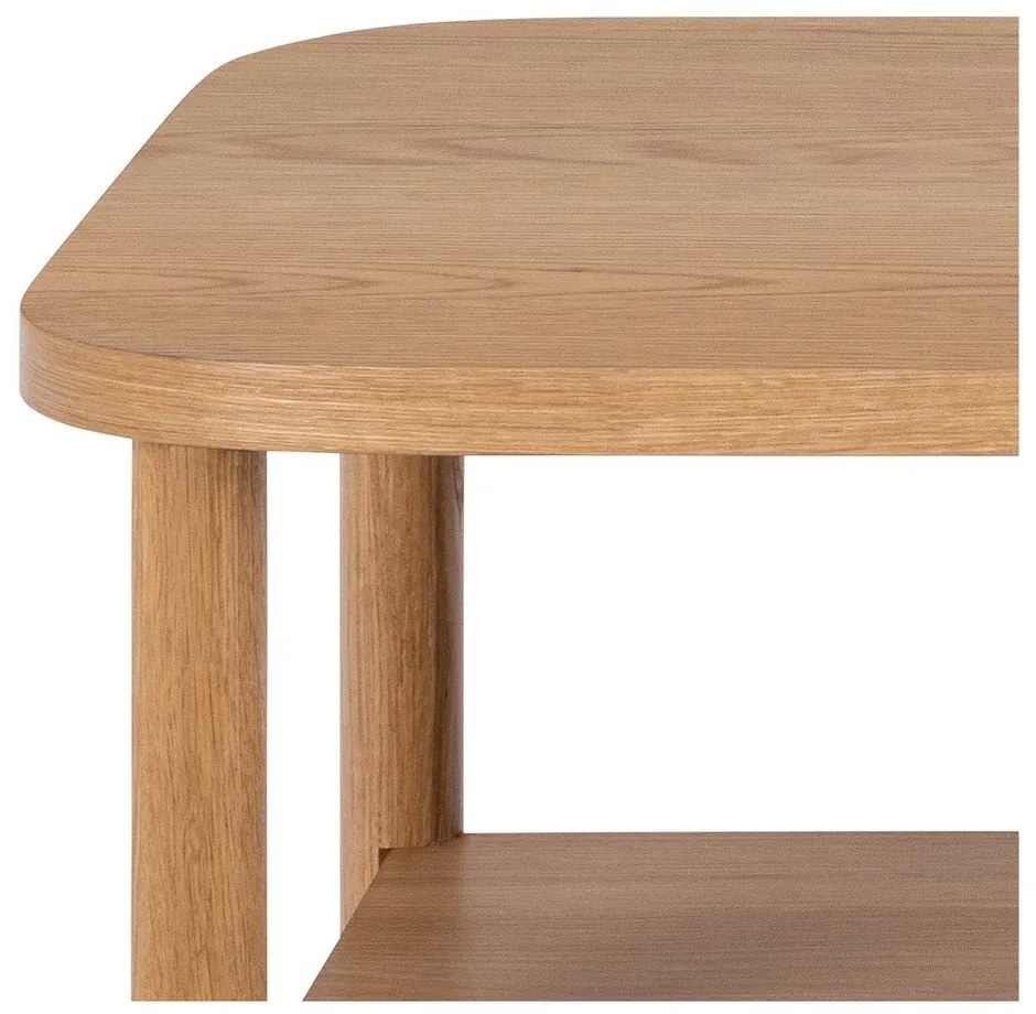 Natúr színű dohányzóasztal tölgyfa dekorral 50x150 cm Banbury – Actona