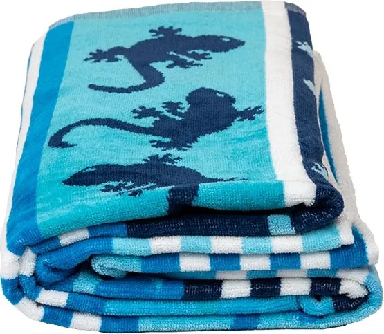 CRAZY GEKKO Strandtörölköző türkiz 165x90cm