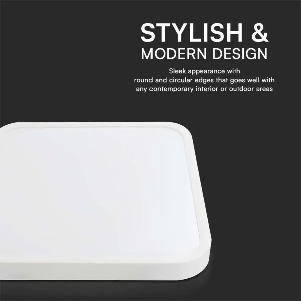 LED Fürdőszobai mennyezeti lámpa LED/48W/230V 3000K IP44 42x42 cm fehér