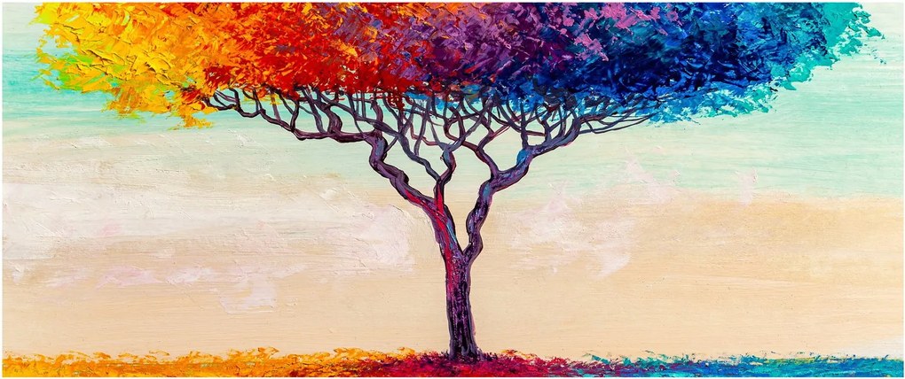 Egy festett fa képe (120x50 cm)