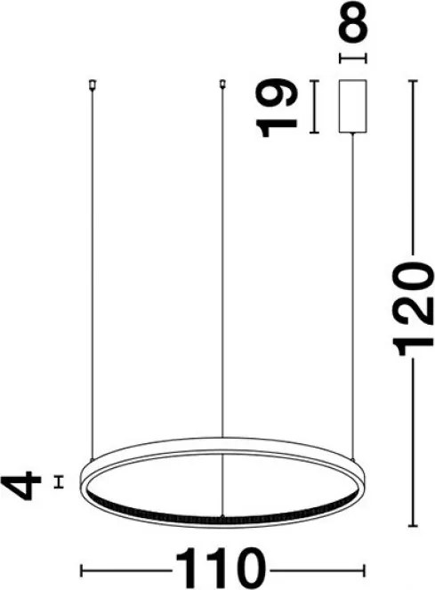 NOVALUCE 9285110 Modern Led Függesztett Lámpa LED IP20
