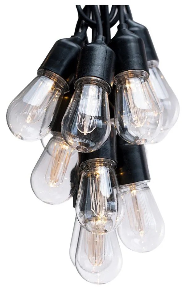 Bulb LED fényfüzér, 10 izzós, hosszúság 8 m - DecoKing