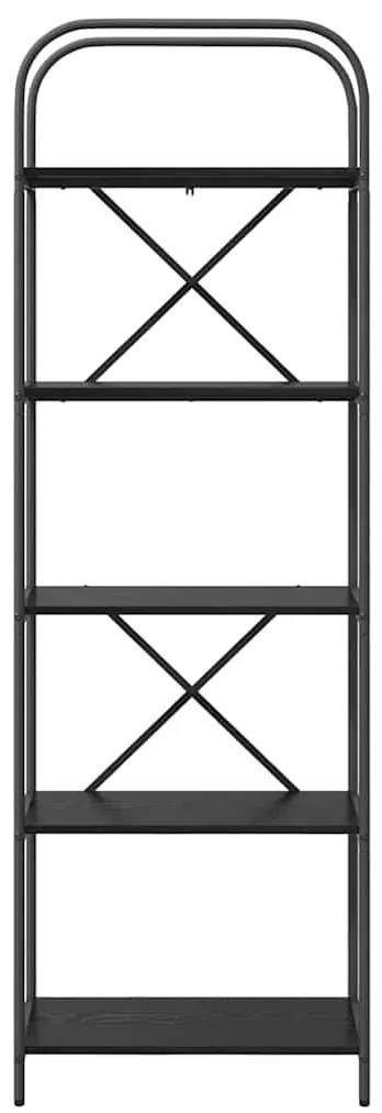 Könyvespolc Musta tammi 60 x 30 x 183 cm Faanyag