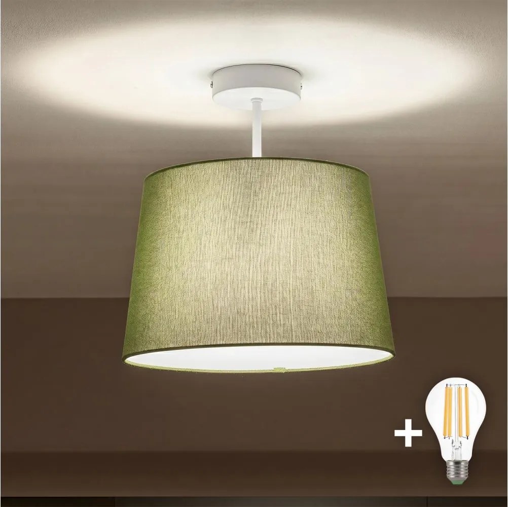 Brilagi - LED felületre szerelhető csillár CERIA 1xE27/60W/230V átm. 30 cm fehér/zöld