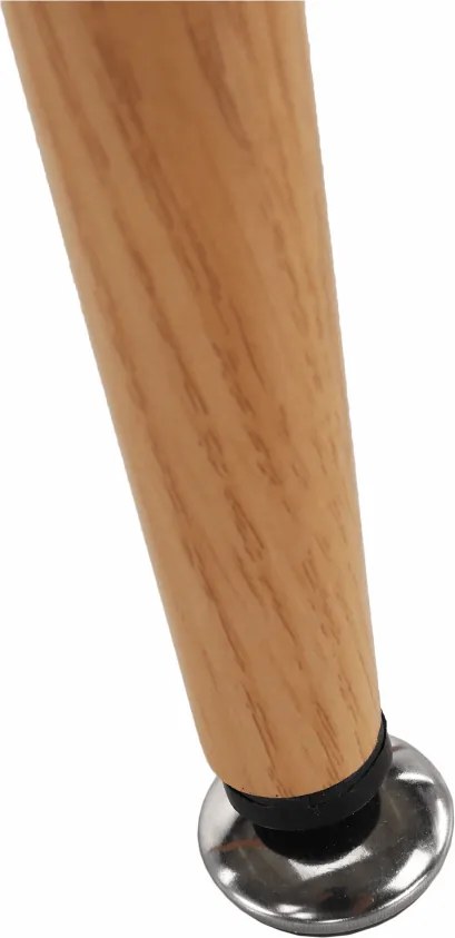 Bárasztal, fekete/tölgy, átmérő 60 cm, IMAM