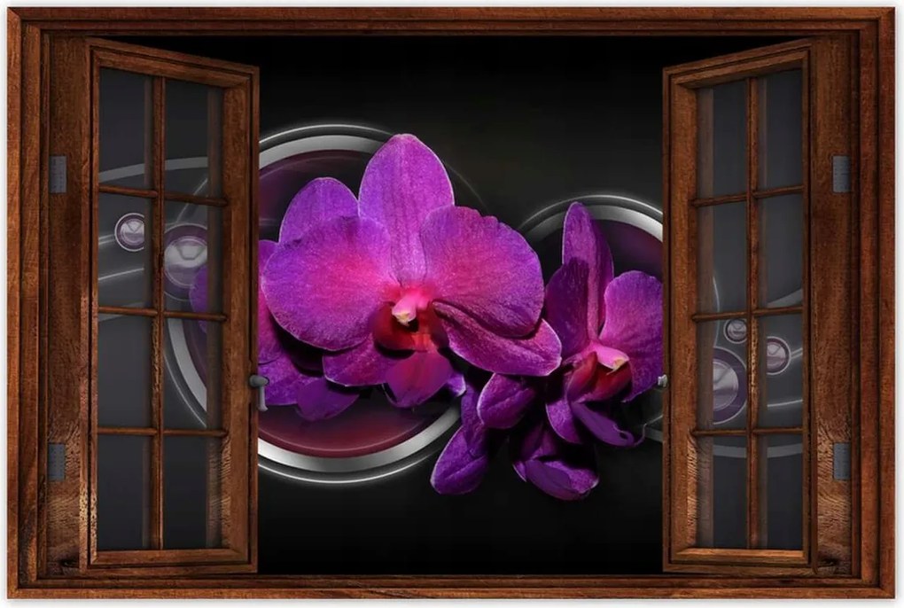 Poszter 60x40 Lila orchidea