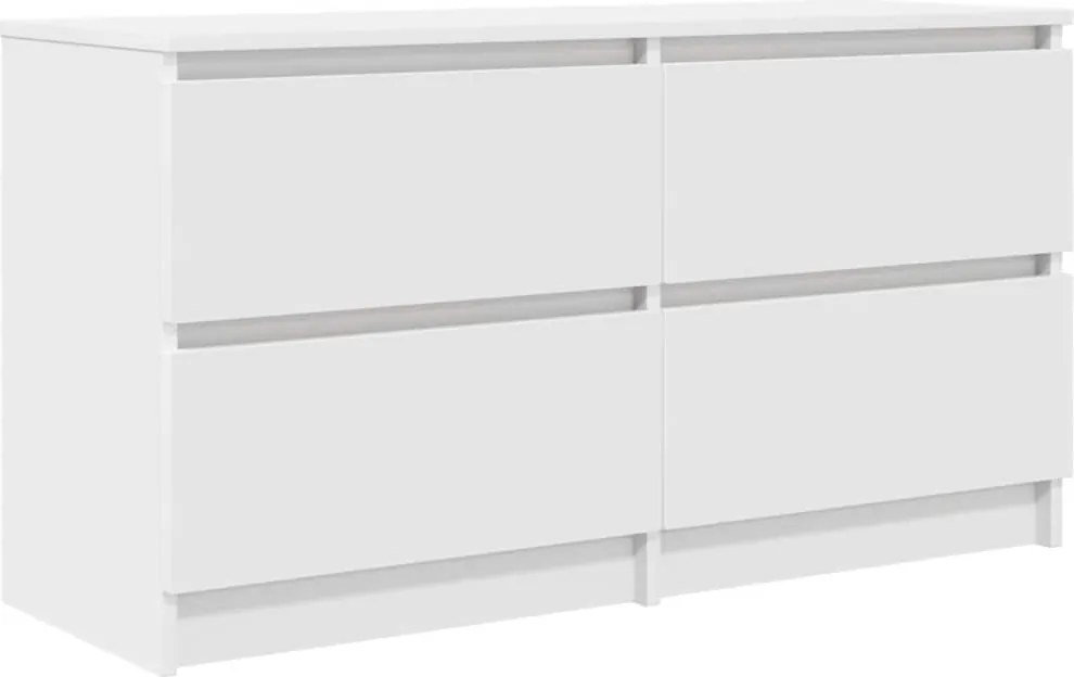 vidaXL fehér szerelt fa TV-szekrény 100x35x54 cm