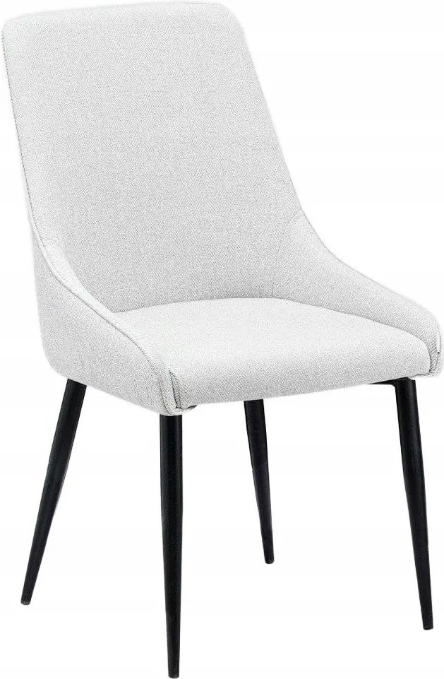 Kárpitozott szék nappaliba Sabor bézs halszálka mintás 52x52x93,5 Homla