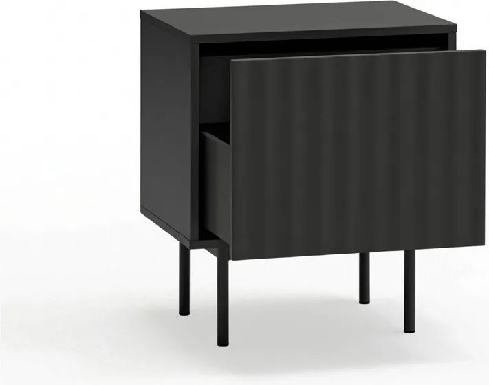 Fekete matt éjjeliszekrény Sierra – Teulat