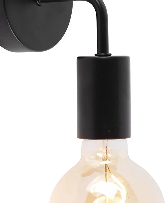 Modern fali lámpa fekete 15,5 cm - Facile