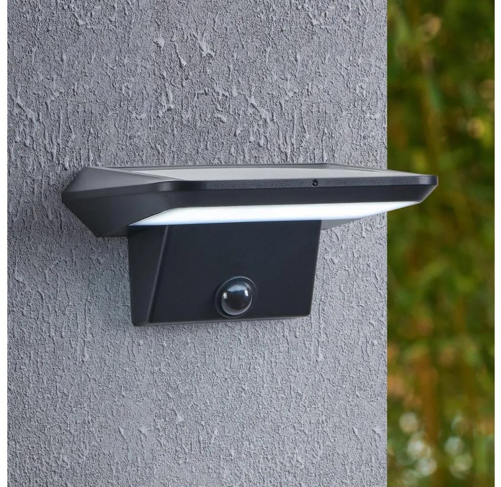 Eglo Eglo 48944 - PORRASSA napelemes LED fali lámpa érzékelővel, 20W/3,7V, IP44 EG48944
