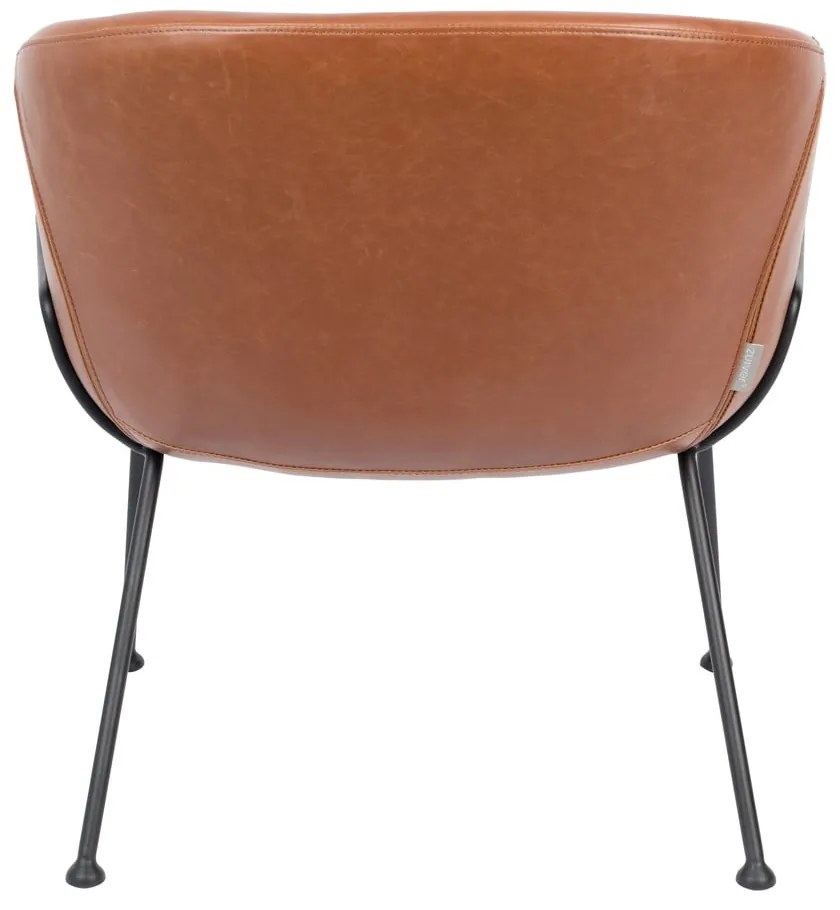 Feston barna műbőr fotel - Zuiver