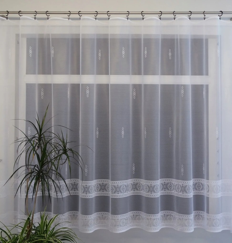 Mg Függöny 33325 Fehér 350x160cm Szegélyezett Kész Bt M