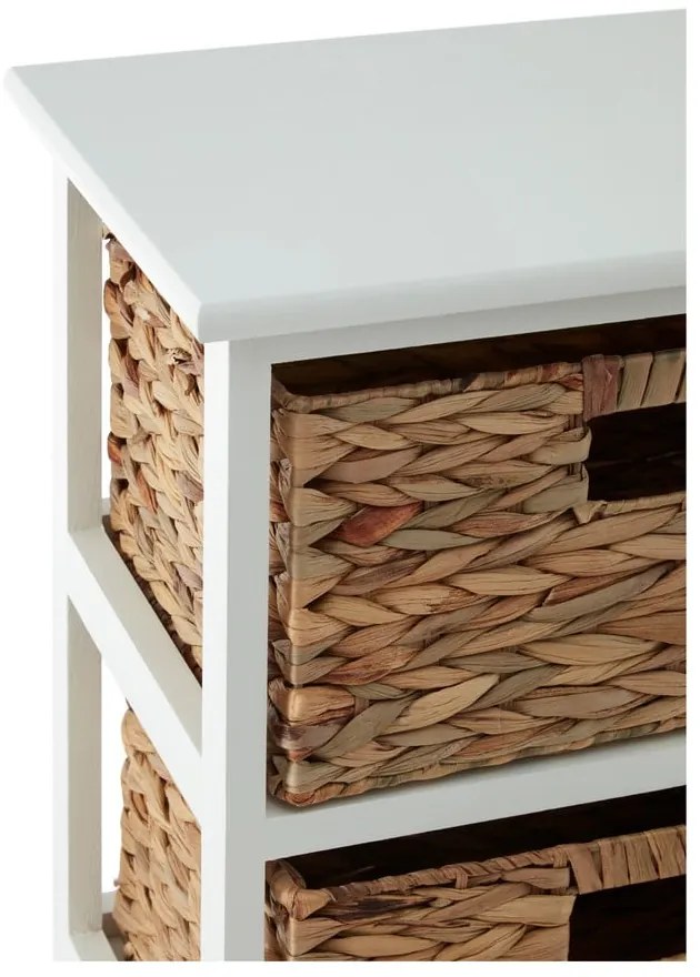 Fehér-natúr színű paulownia fürdőszobai polcos állvány 41x70 cm Padstow – Premier Housewares
