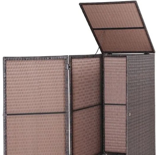 Casaria® Szemetes kuka takaró - barna