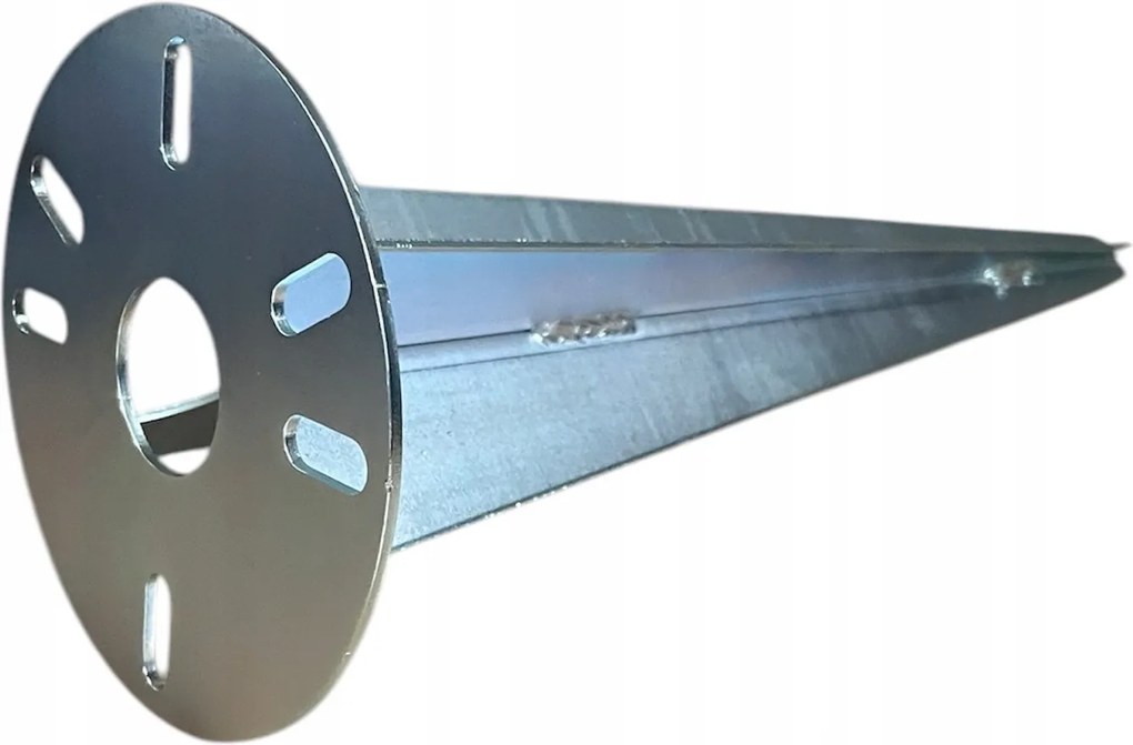 Kerti Lámpa Tartó Beszúrható Alap Kerek horganyzott Horgony 115x300mm