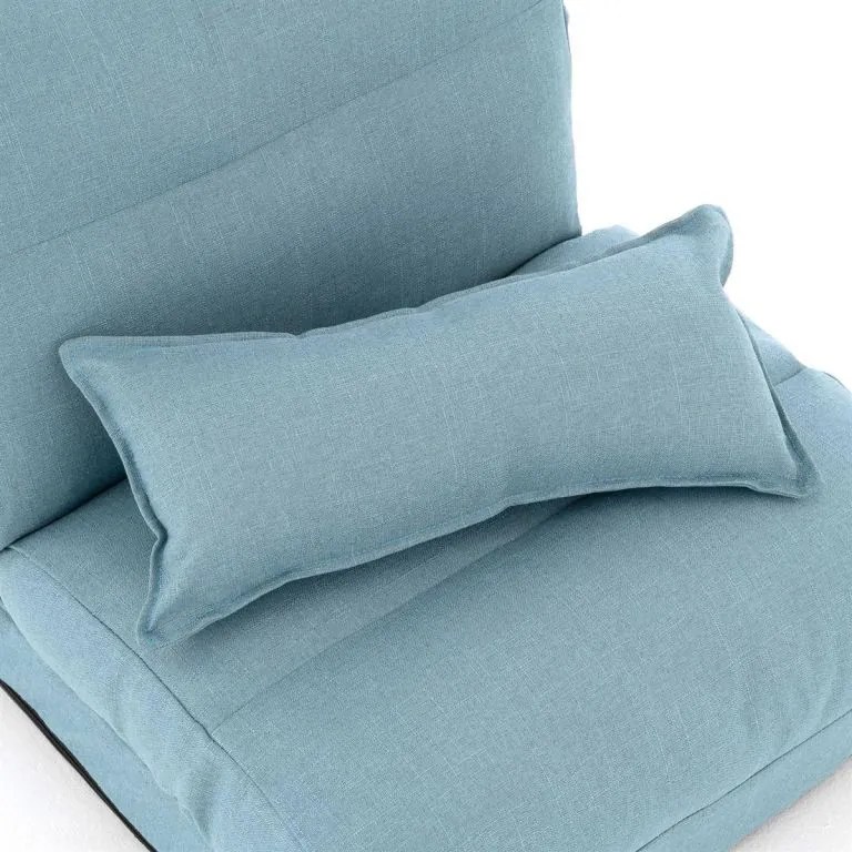 Kényelmes összecsukható fotel 220 x 60 x 14 cm világoskék